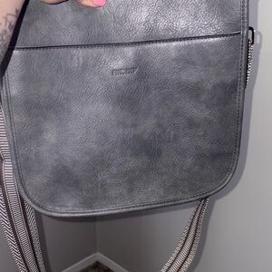 Gray Crossbody Bag